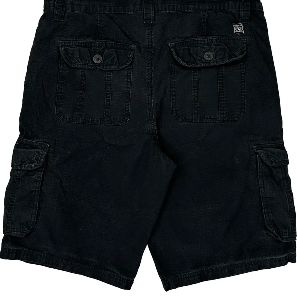 Southpole Cargo Shorts - 34W 11L Black Cotton - Image 7
