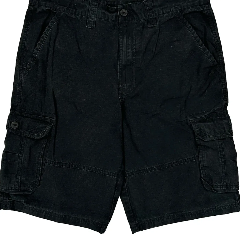 Southpole Cargo Shorts - 34W 11L Black Cotton - Image 9