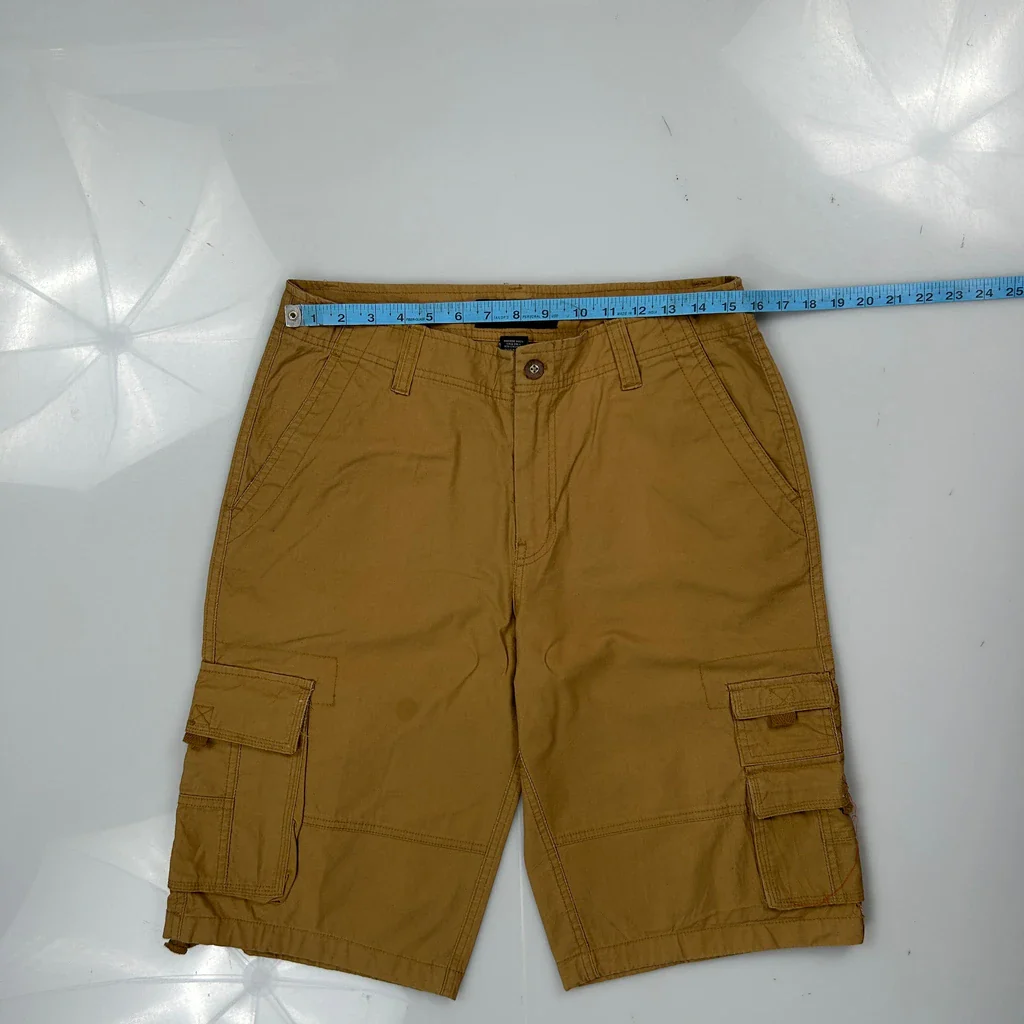 Southpole Cargo Shorts - 31W 12L Brown Cotton - Image 3