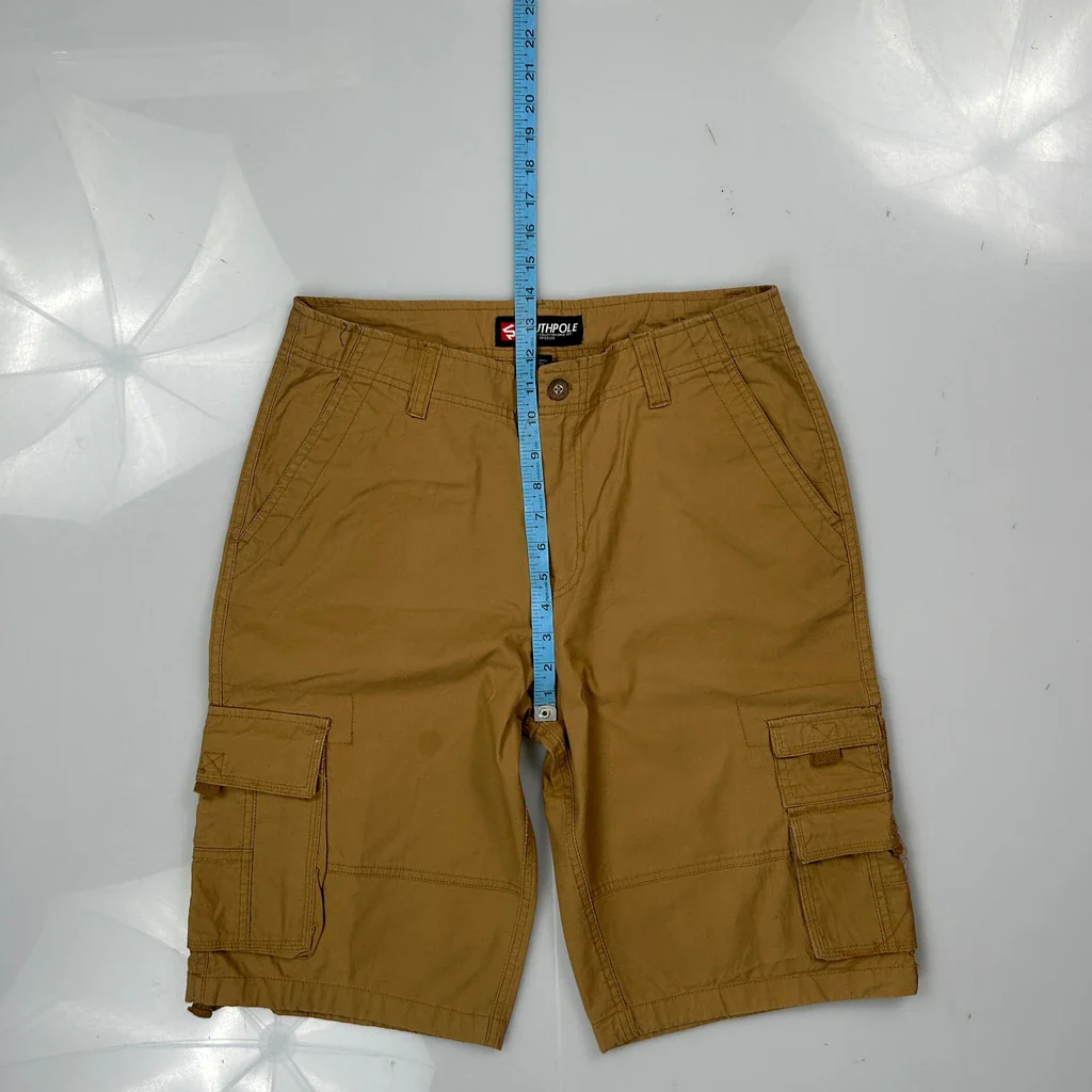 Southpole Cargo Shorts - 31W 12L Brown Cotton - Image 4