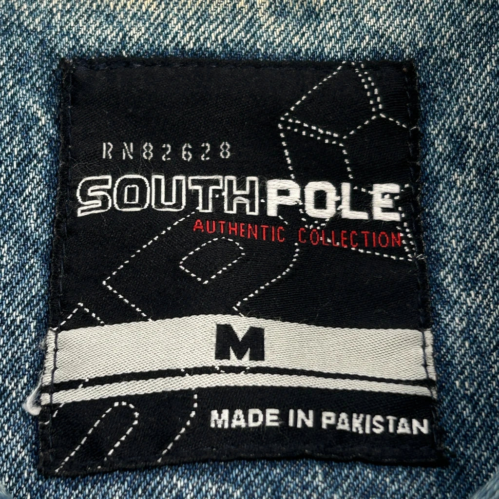 Southpole Denim Jacket - Medium Blue Denim - Image 3
