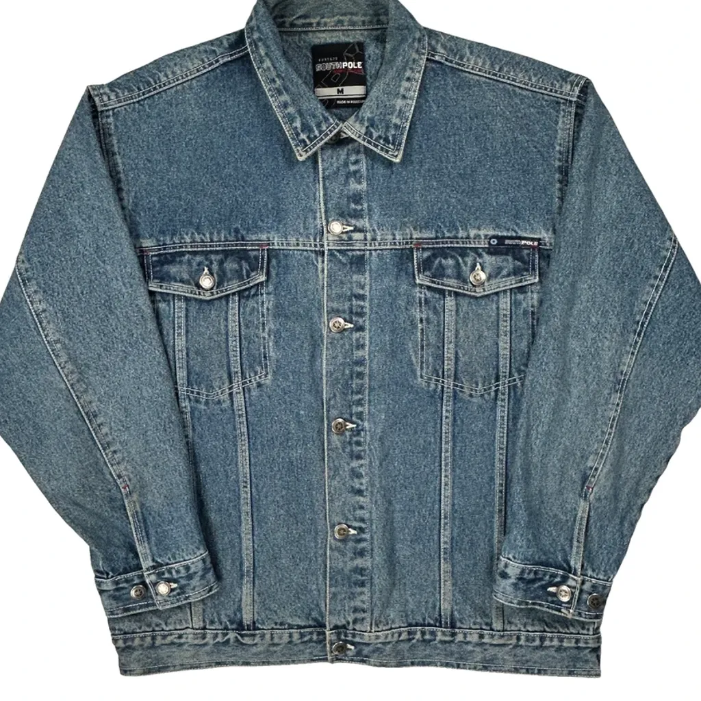 Southpole Denim Jacket - Medium Blue Denim - Image 5