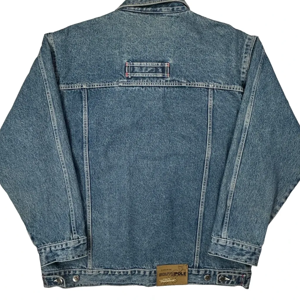 Southpole Denim Jacket - Medium Blue Denim - Image 6
