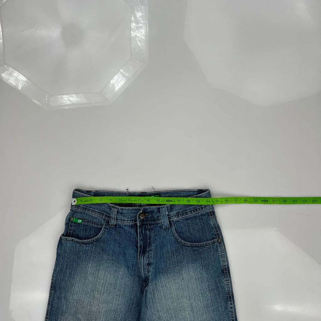 Southpole Baggy Denim Shorts - 28W 15L Blue Denim - Image 3
