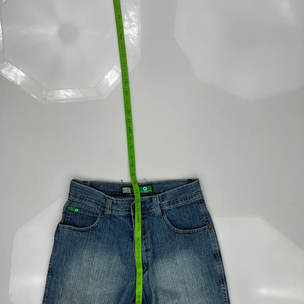 Southpole Baggy Denim Shorts - 28W 15L Blue Denim - Image 4