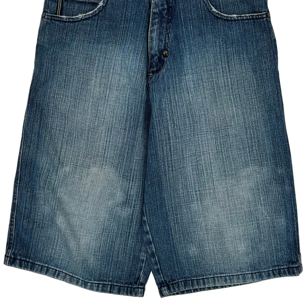 Southpole Baggy Denim Shorts - 31W 16L Blue Denim - Image 10