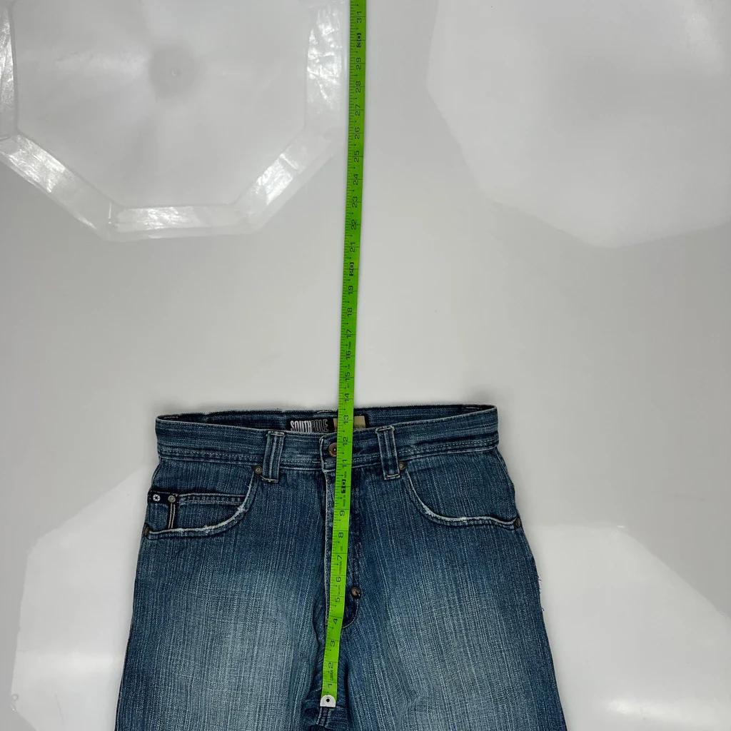 Southpole Baggy Denim Shorts - 31W 16L Blue Denim - Image 4