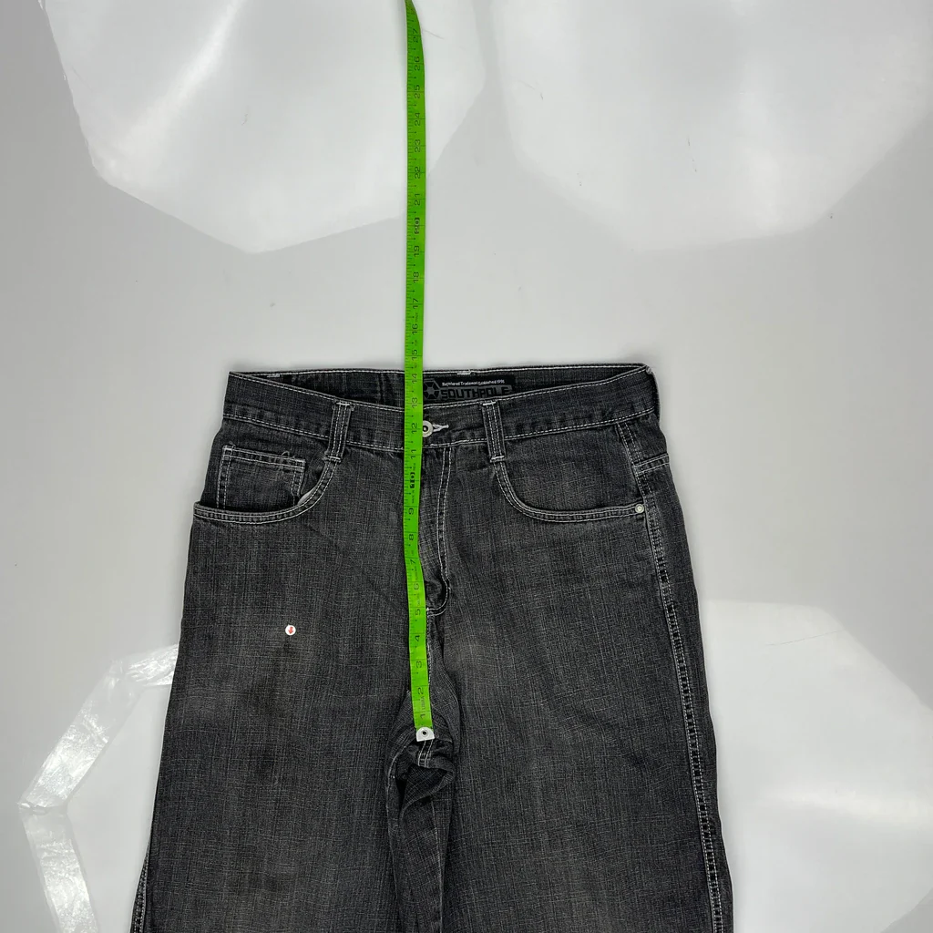 Southpole Baggy Denim Shorts - 32W 12L Grey Denim - Image 5
