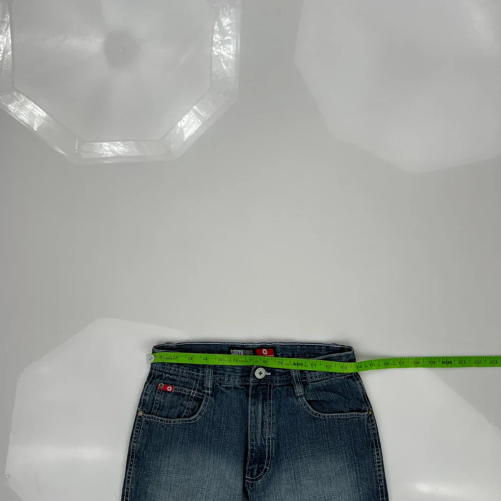 Southpole Baggy Denim Shorts - 27W US 4 Blue Denim - Image 3