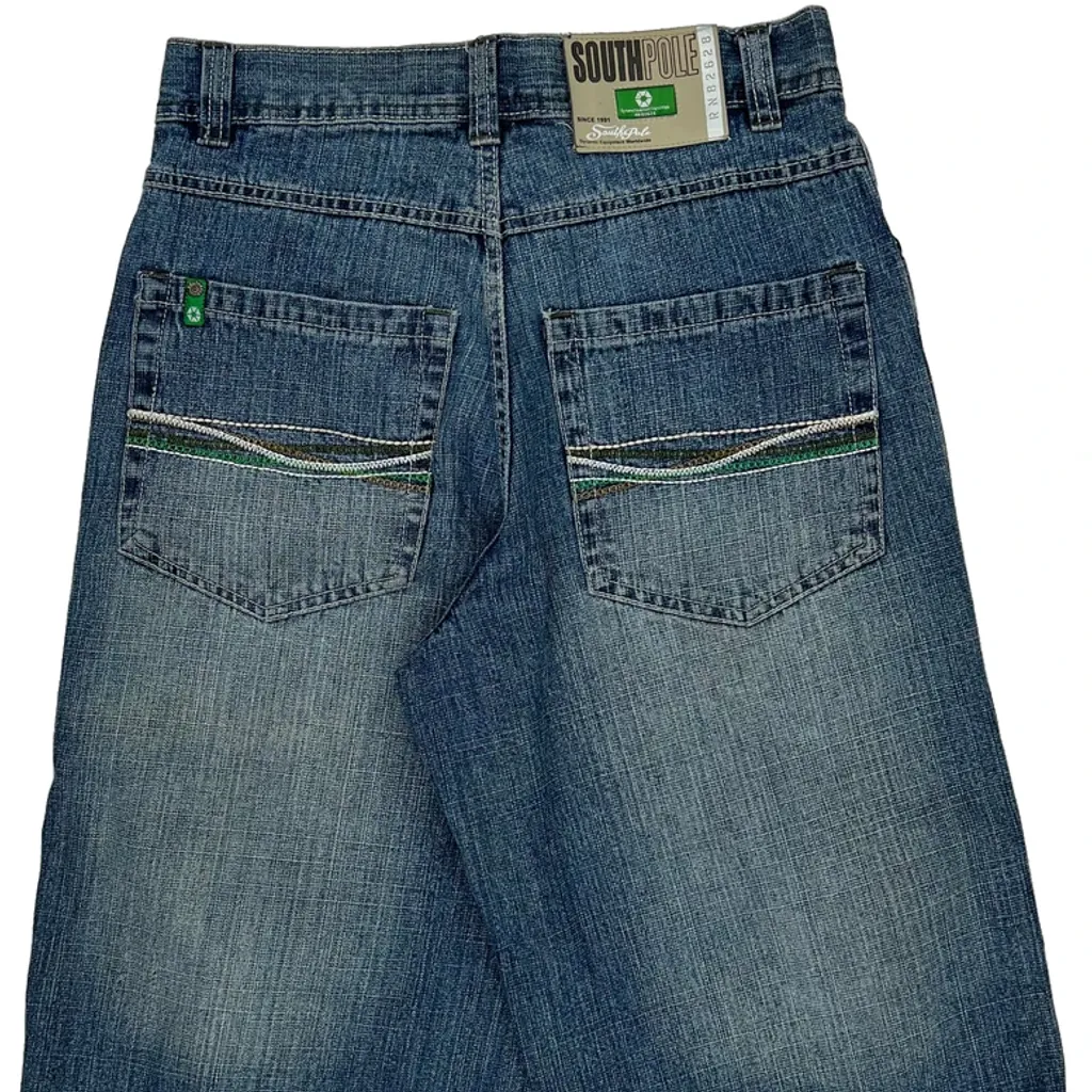 Southpole Baggy Denim Shorts - 27W US 4 Blue Denim - Image 7