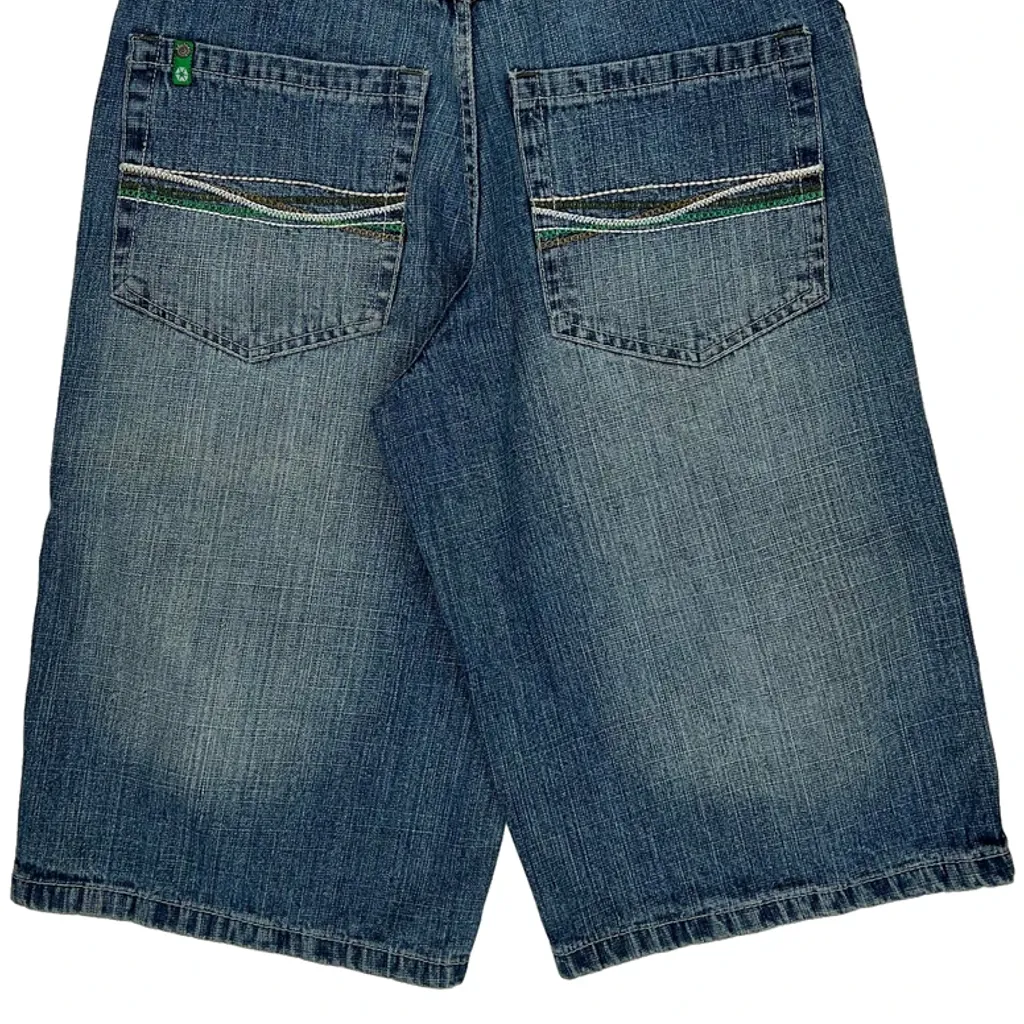 Southpole Baggy Denim Shorts - 27W US 4 Blue Denim - Image 8