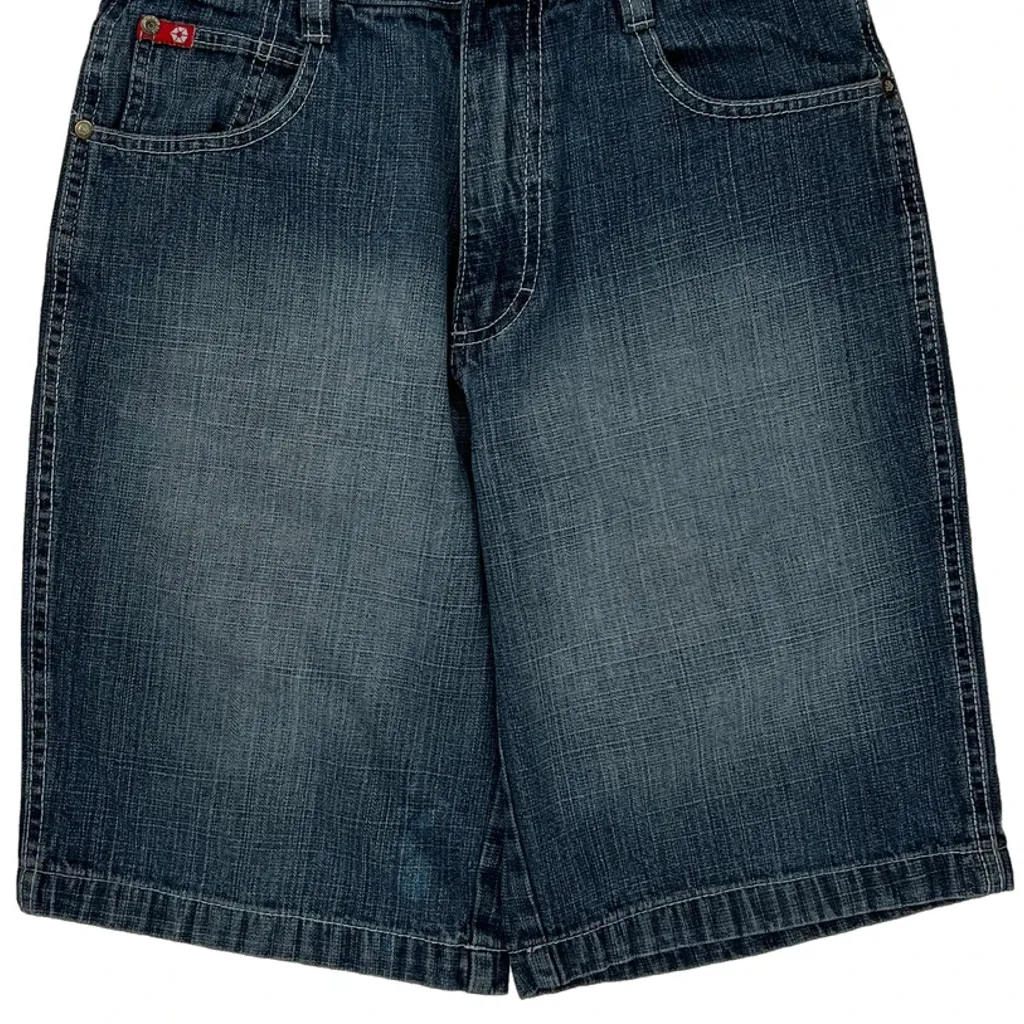 Southpole Baggy Denim Shorts - 27W US 4 Blue Denim - Image 9