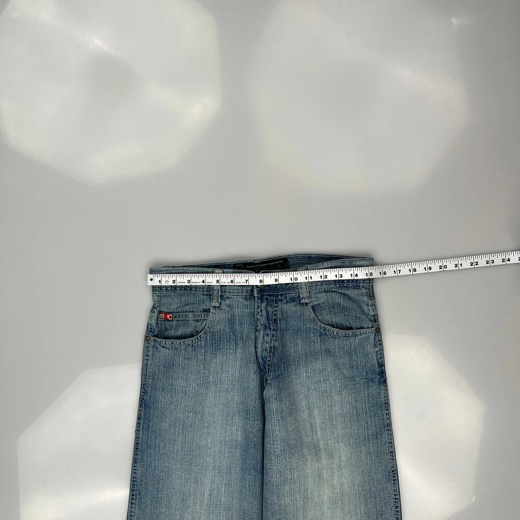 Southpole Wide Leg Jeans - 30W 31L Blue Denim - Image 3