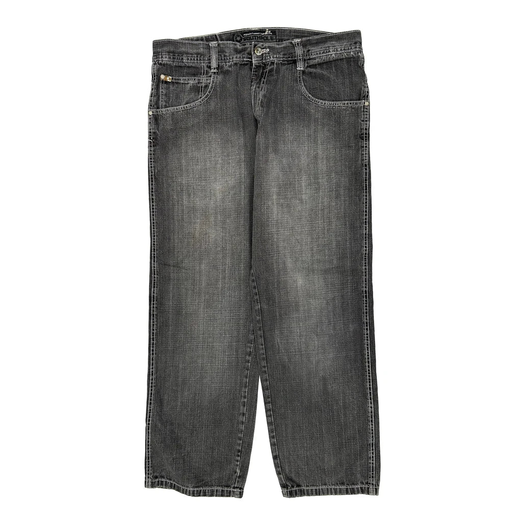 Southpole Baggy Jeans - 36W 31L Grey Denim - Image 2