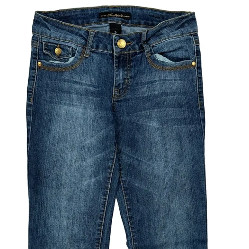 Southpole Flared Jeans - 27W UK 6 Blue Denim - Image 10