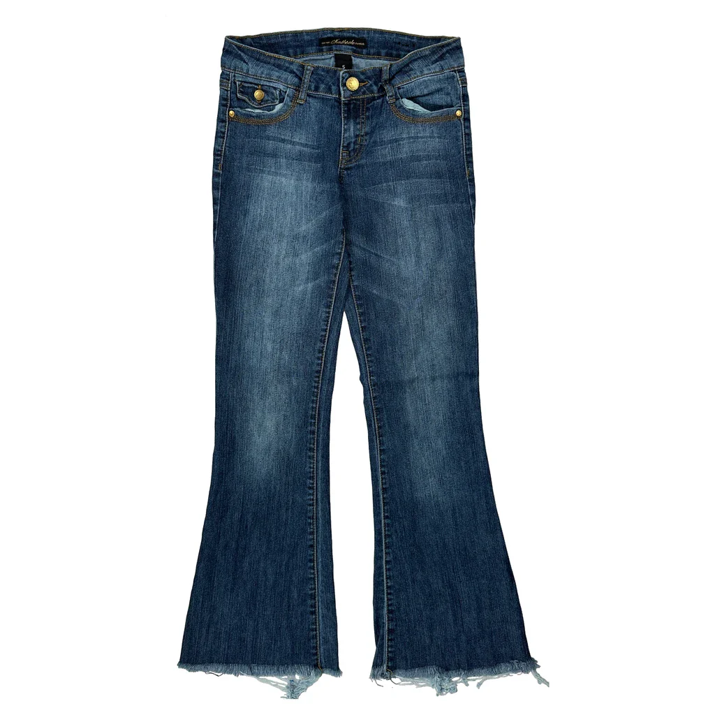 Southpole Flared Jeans - 27W UK 6 Blue Denim - Image 2