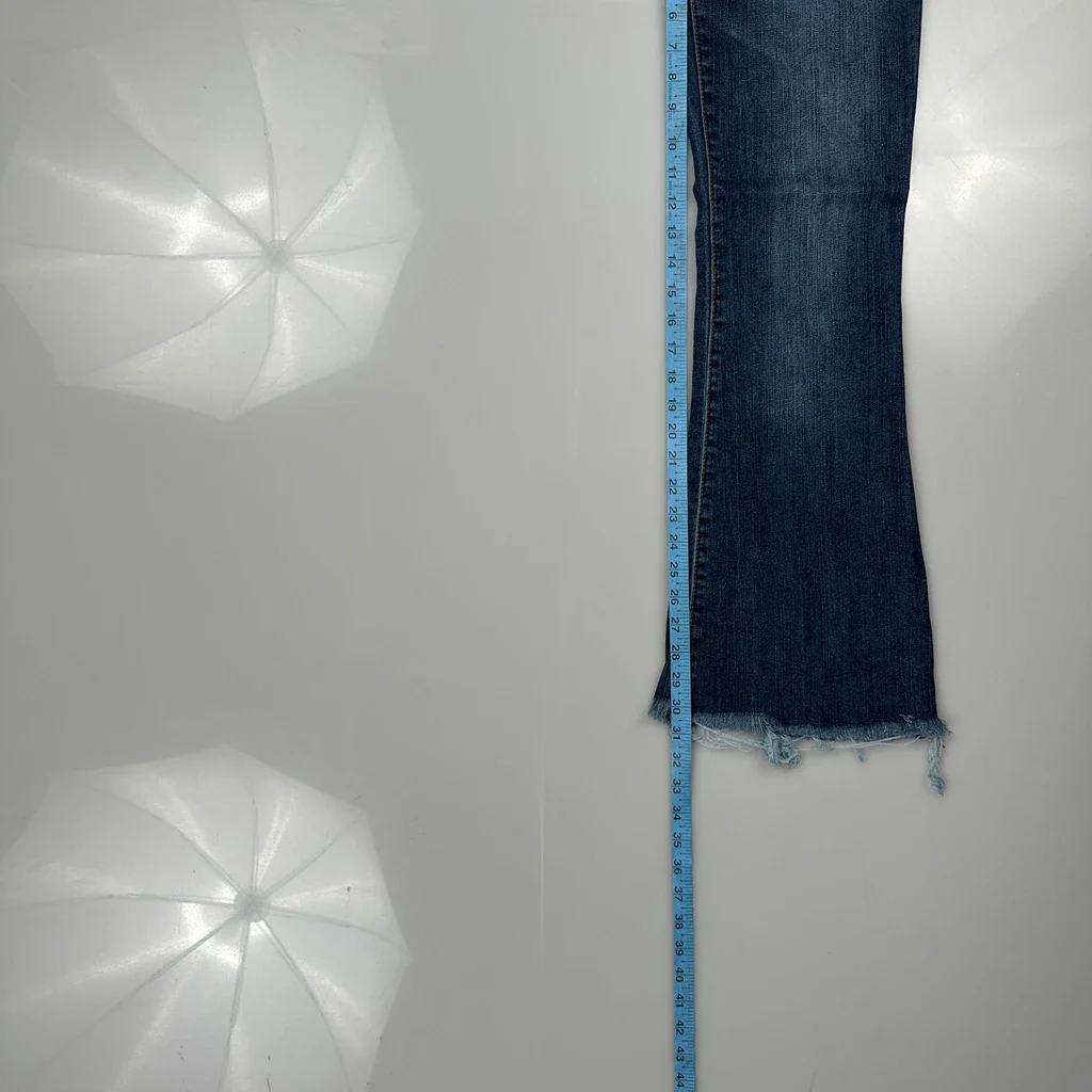 Southpole Flared Jeans - 27W UK 6 Blue Denim - Image 5