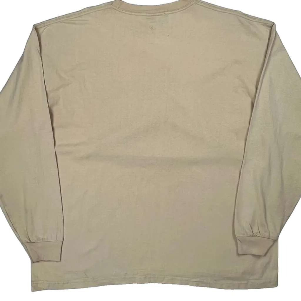 Southpole Long Sleeve T-Shirt - XL Beige Cotton - Image 7