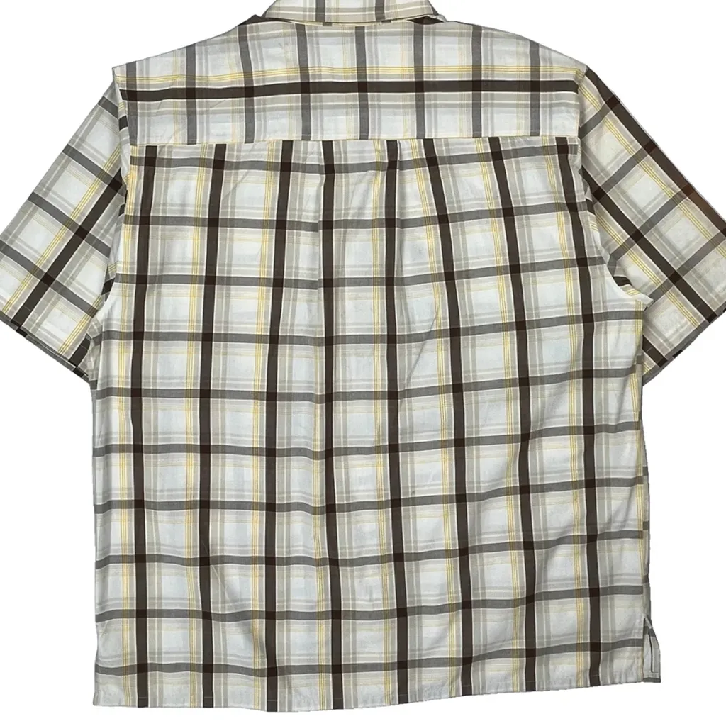 Southpole Checked Short Sleeve Shirt - XL Brown Cotton - Image 7