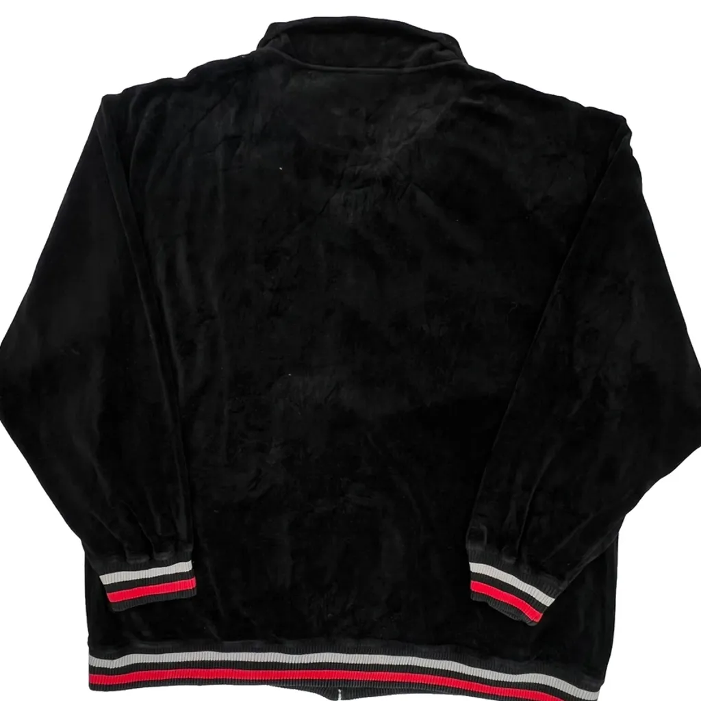 Southpole Velvet Zip Up - 2XL Black Polyester - Image 6