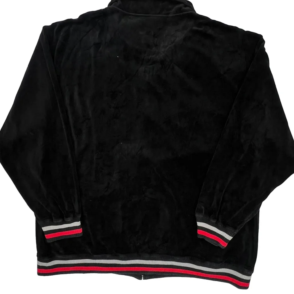 Southpole Velvet Zip Up - 2XL Black Polyester - Image 7