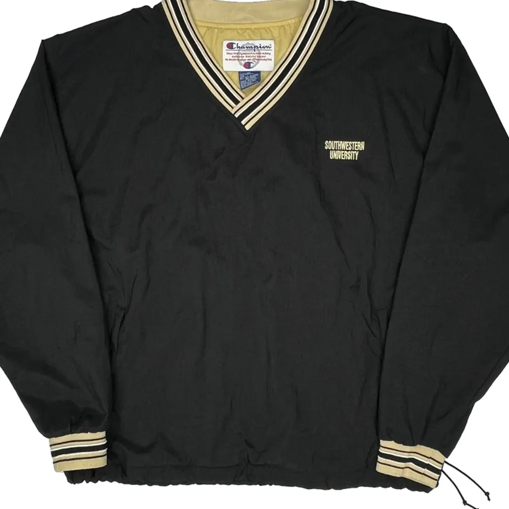 Southwestern University Champion College Windbreaker - XL Black Nylon - Image 6