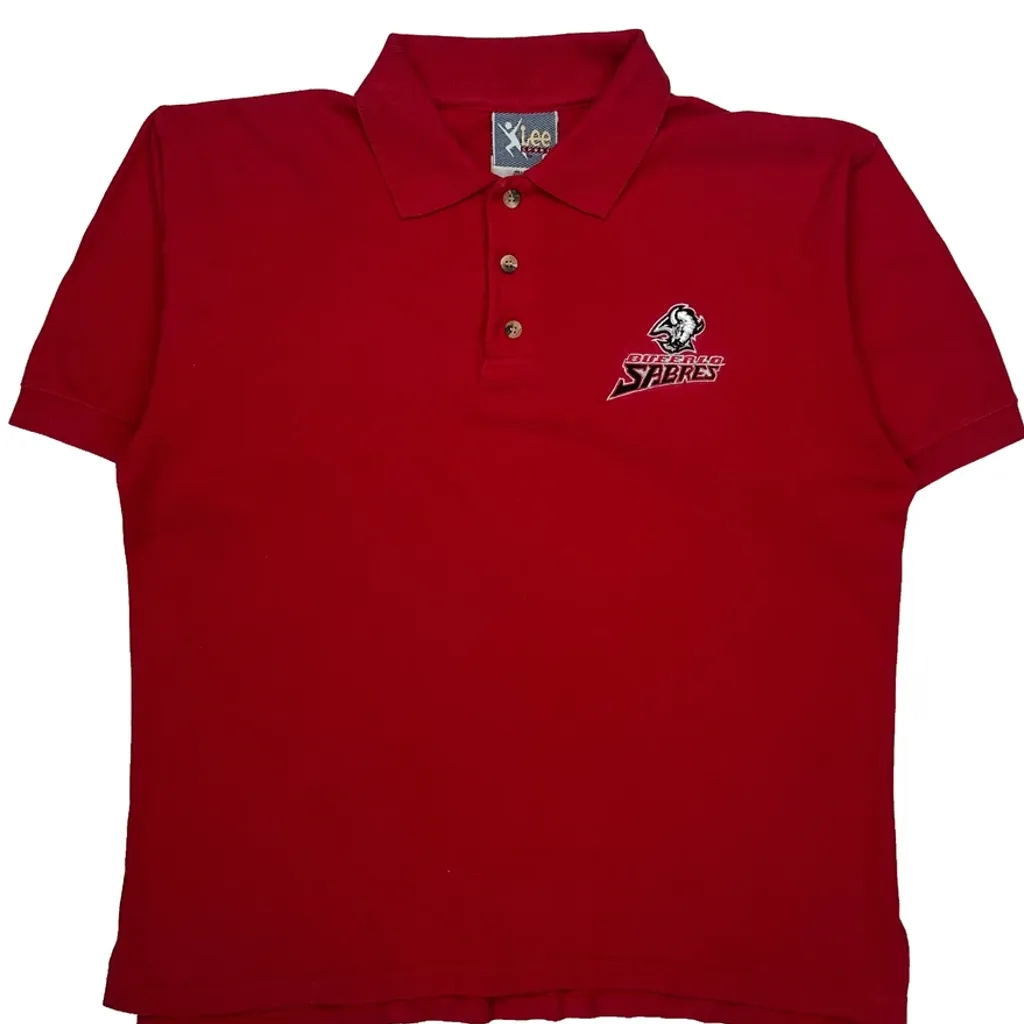Spiders Lee Sport Polo Shirt - Medium Red Cotton - Image 4