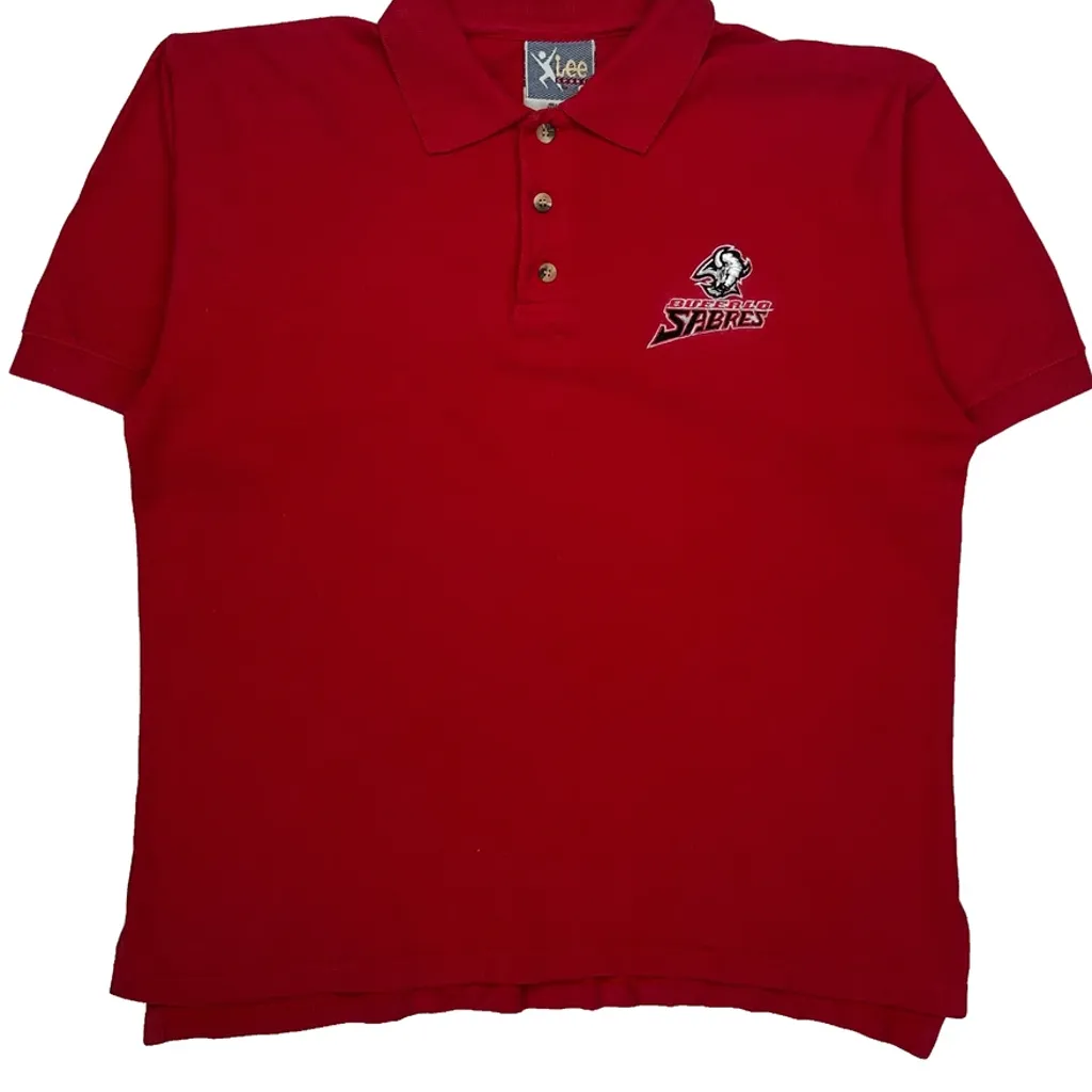 Spiders Lee Sport Polo Shirt - Medium Red Cotton - Image 5