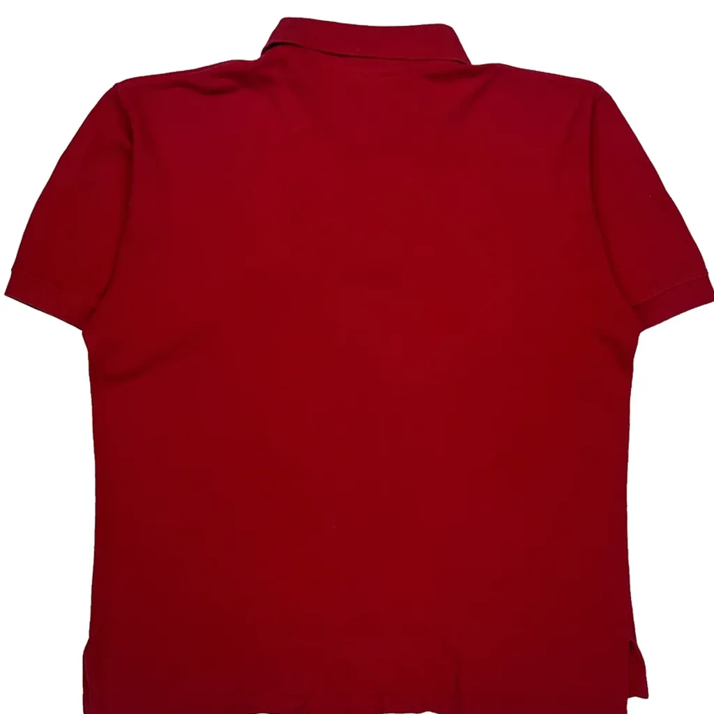 Spiders Lee Sport Polo Shirt - Medium Red Cotton - Image 6