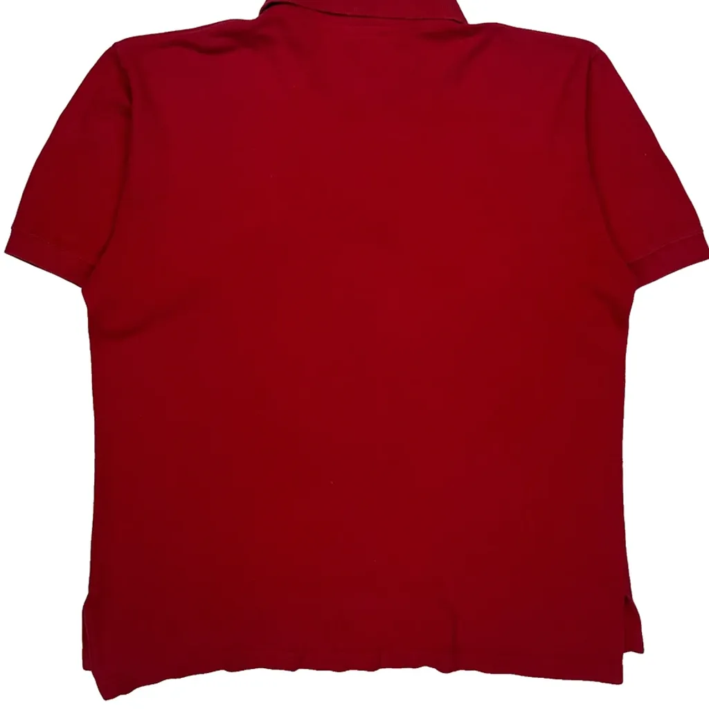 Spiders Lee Sport Polo Shirt - Medium Red Cotton - Image 7