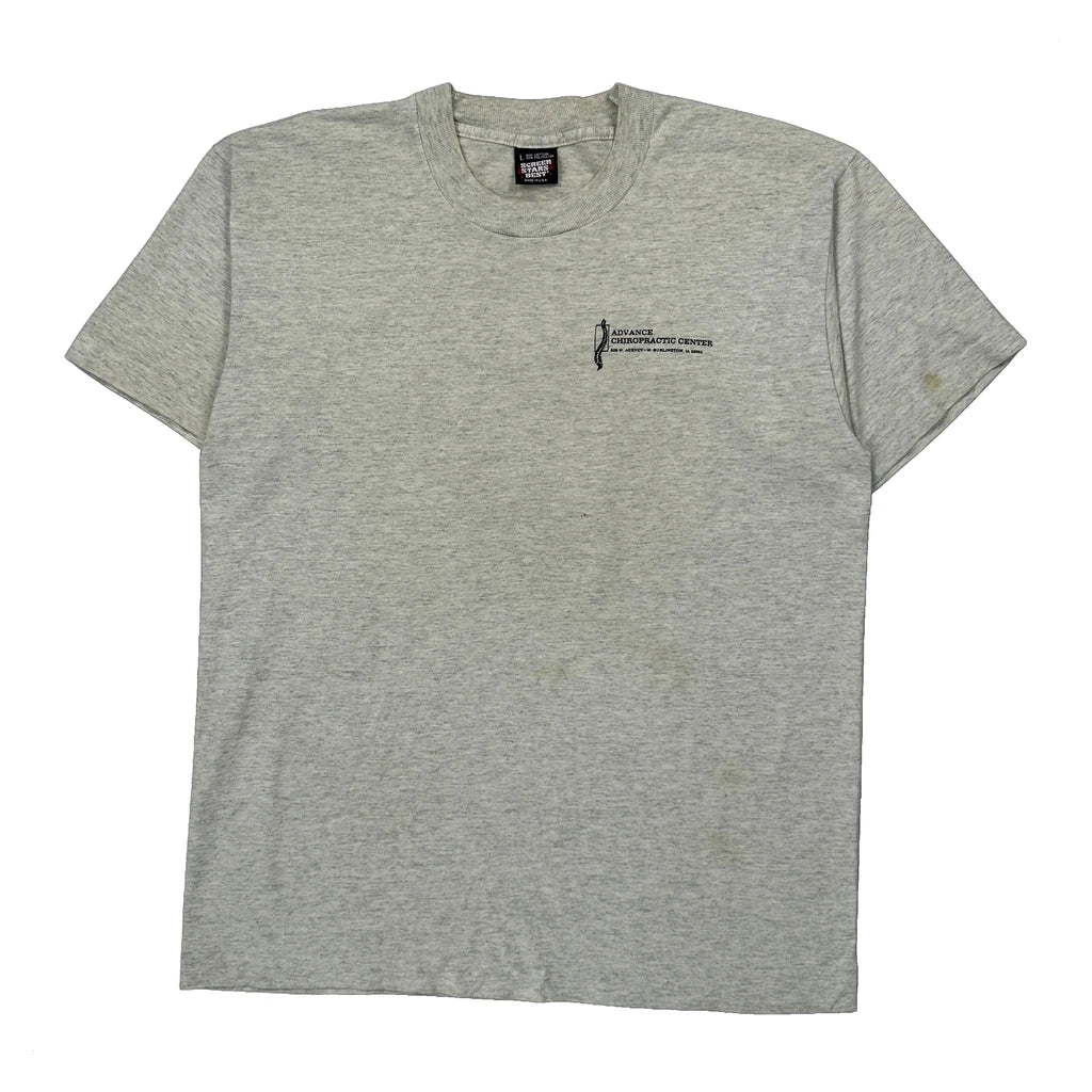 Spinetinglers Screen Stars Graphic T-Shirt - Large Grey Cotton Blend