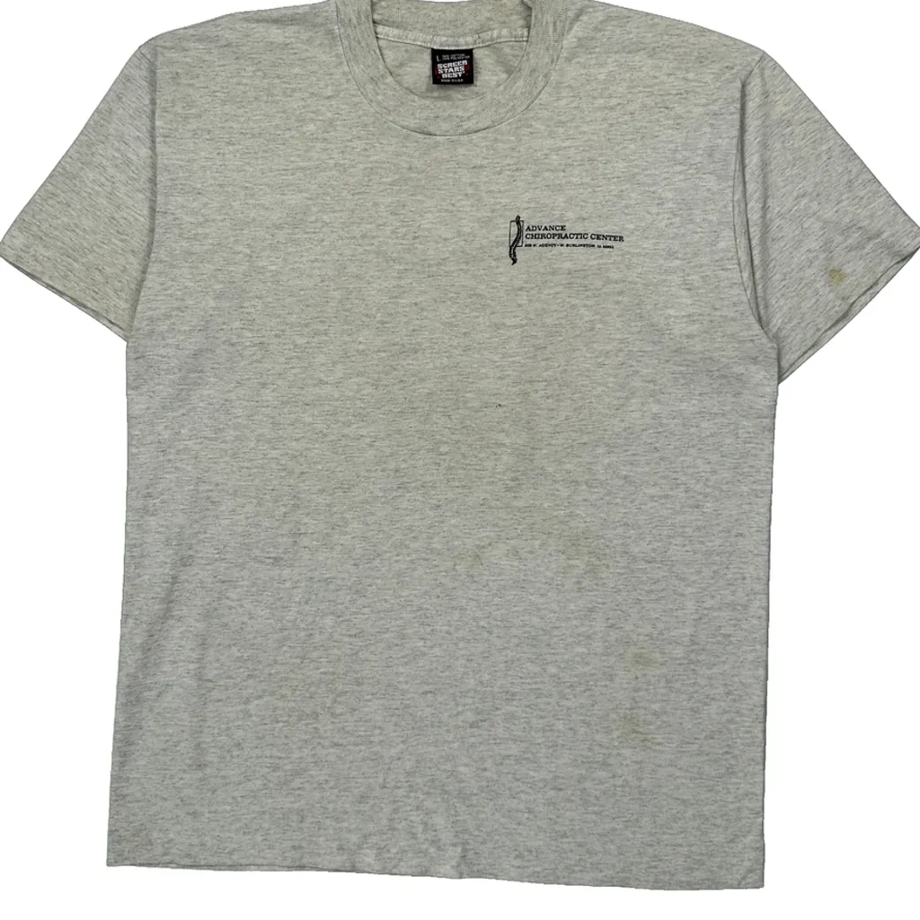 Spinetinglers Screen Stars Graphic T-Shirt - Large Grey Cotton Blend - Image 4