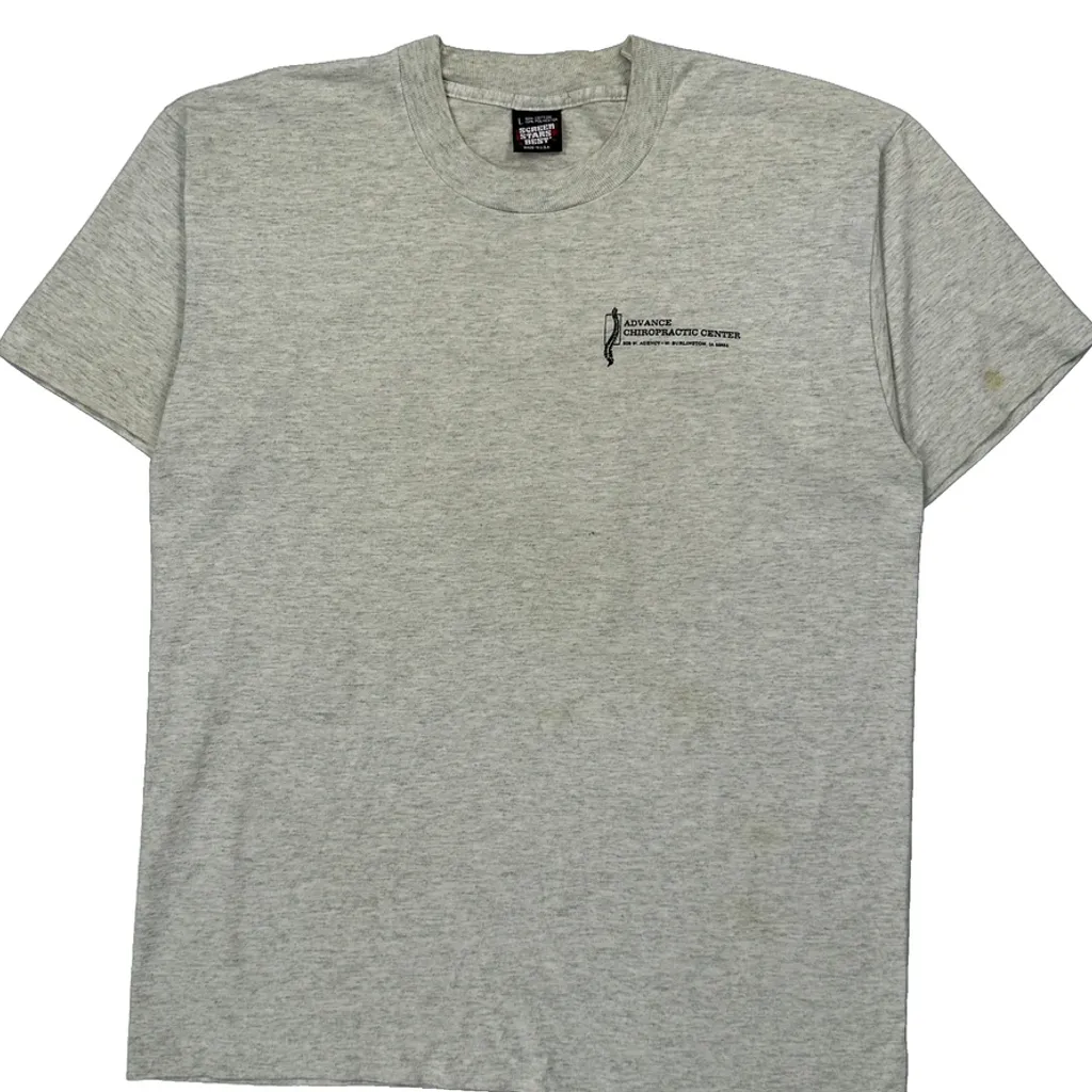 Spinetinglers Screen Stars Graphic T-Shirt - Large Grey Cotton Blend - Image 5