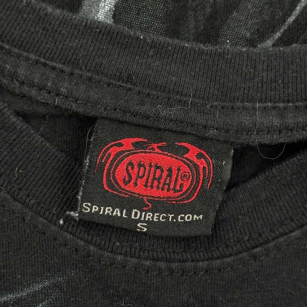 Spiral Graphic T-Shirt - Small Black Cotton - Image 3