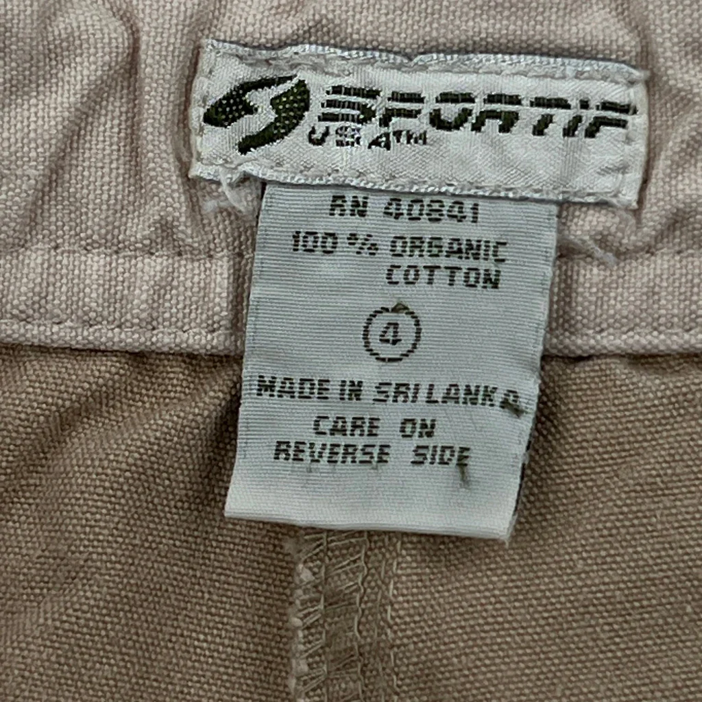 Sportif Cargo Pants - 30W 30L Beige Cotton - Image 6