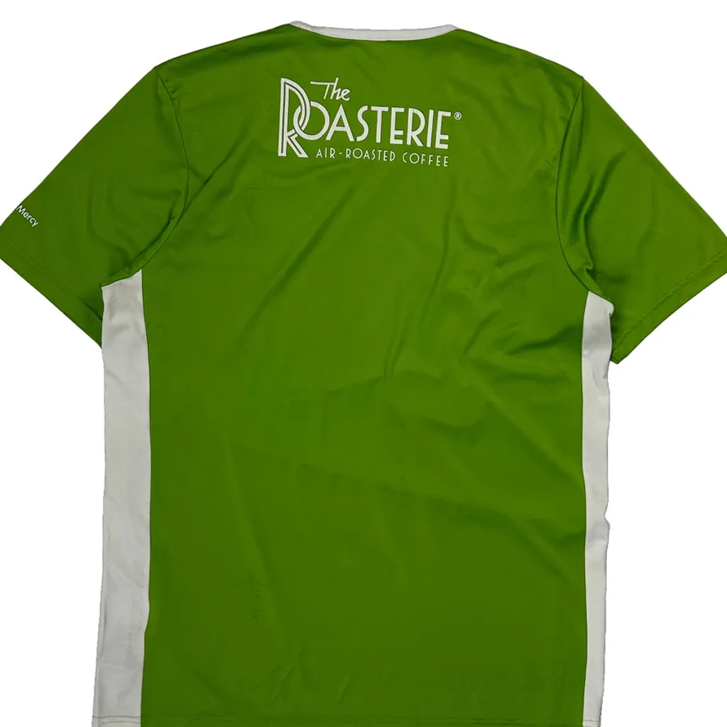 Sporting Adidas Football Shirt - Large Green Polyester - Image 7