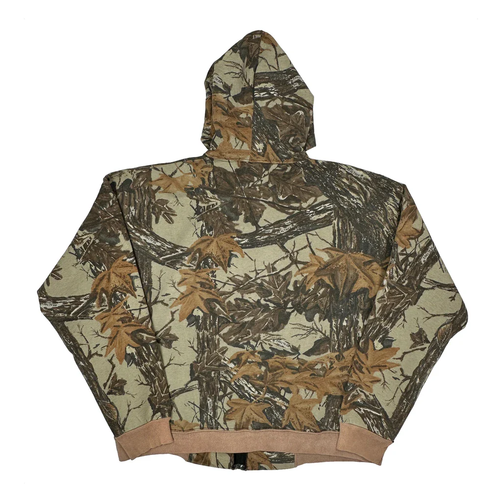 Sports Afield Full Zip Camo Hoodie - 2XL Brown Cotton Blend - Image 2