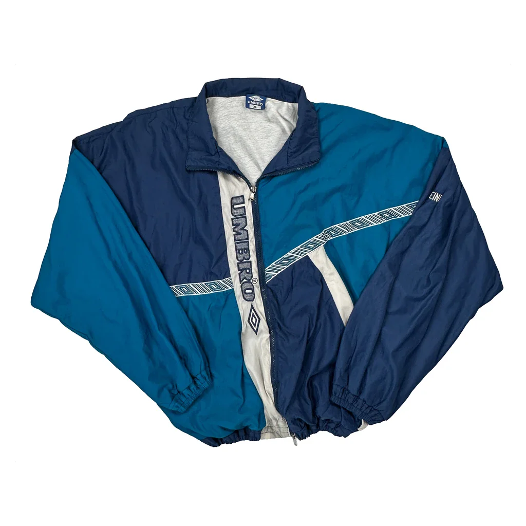 Sportswear Umbro Spellout Windbreaker - XL Blue Polyester