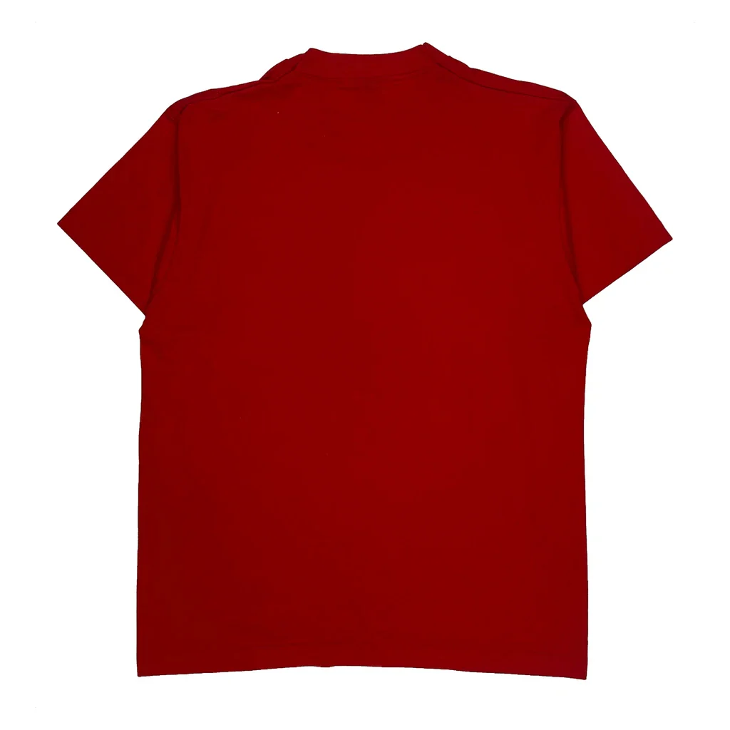 St. Bartholomew'S Church Fruit Of The Loom Single Stitch T-Shirt - Large Red Cotton Blend - Image 2