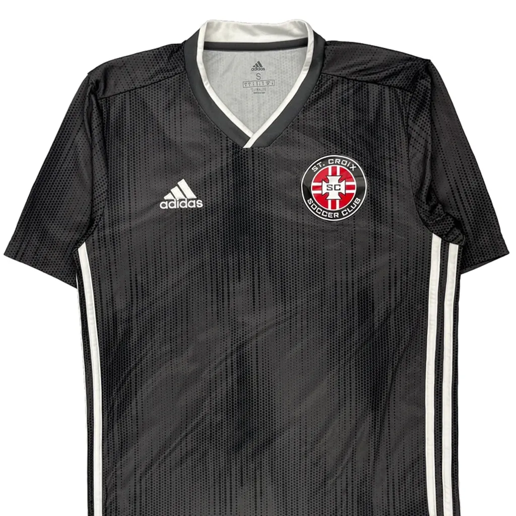 St. Croix Soccer Club Adidas Soccer Jersey - Small Black Polyester - Image 5