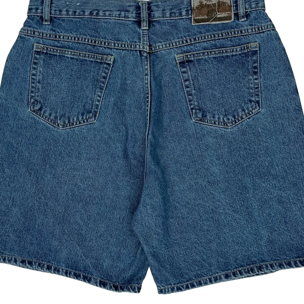 St. Johns Bay Denim Shorts - 33W UK 16 Blue Cotton - Image 8