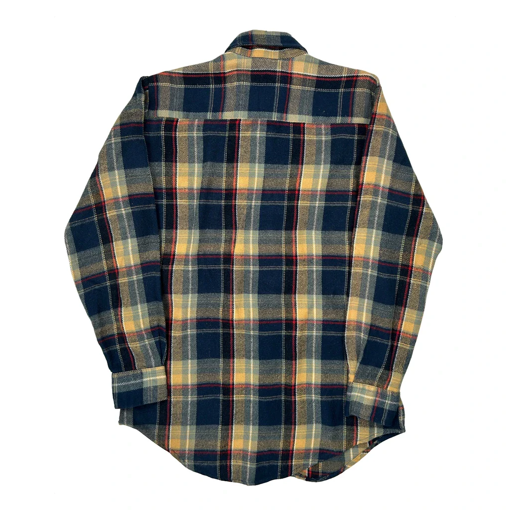 St. Johns Bay Checked Flannel Shirt - Medium Blue Acrylic - Image 2