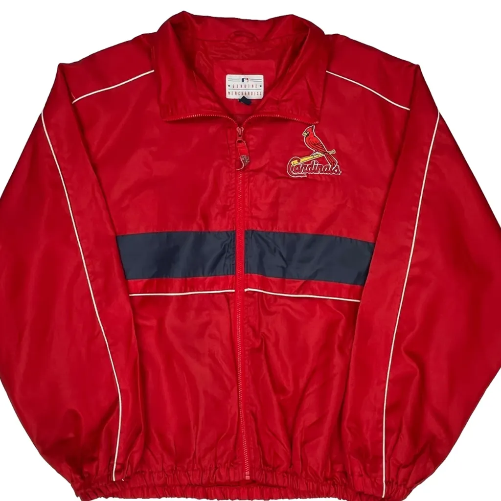 St. Louis Cardinals Mlb Graphic Windbreaker - 2XL Red Polyester - Image 4