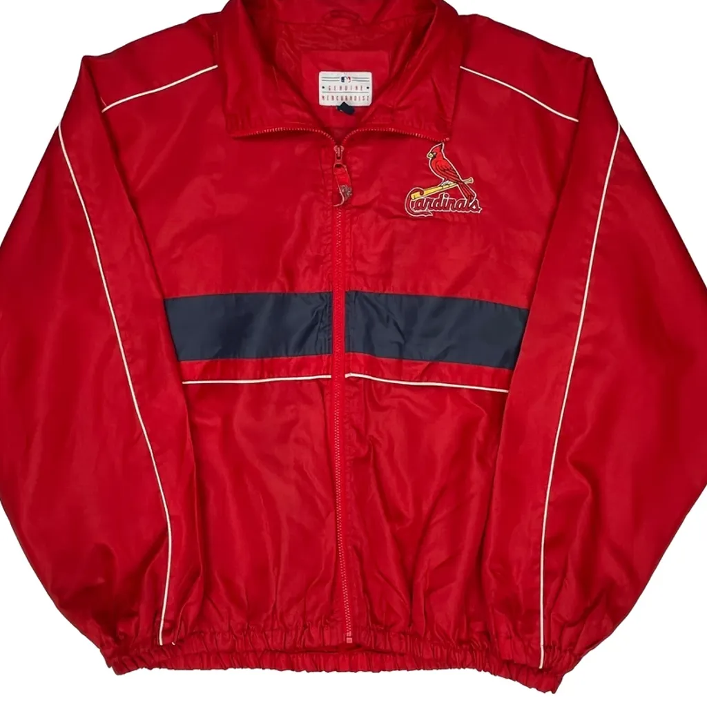 St. Louis Cardinals Mlb Graphic Windbreaker - 2XL Red Polyester - Image 5
