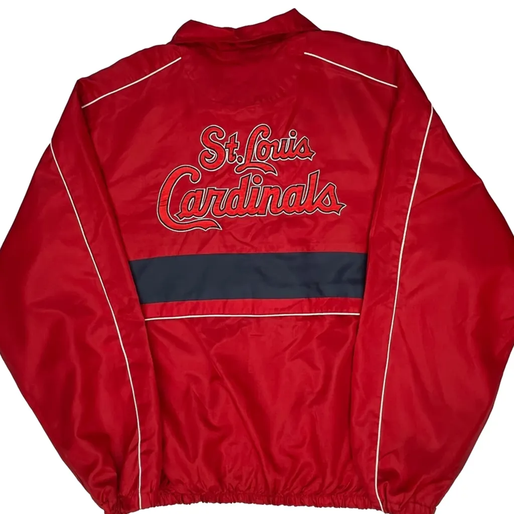 St. Louis Cardinals Mlb Graphic Windbreaker - 2XL Red Polyester - Image 7