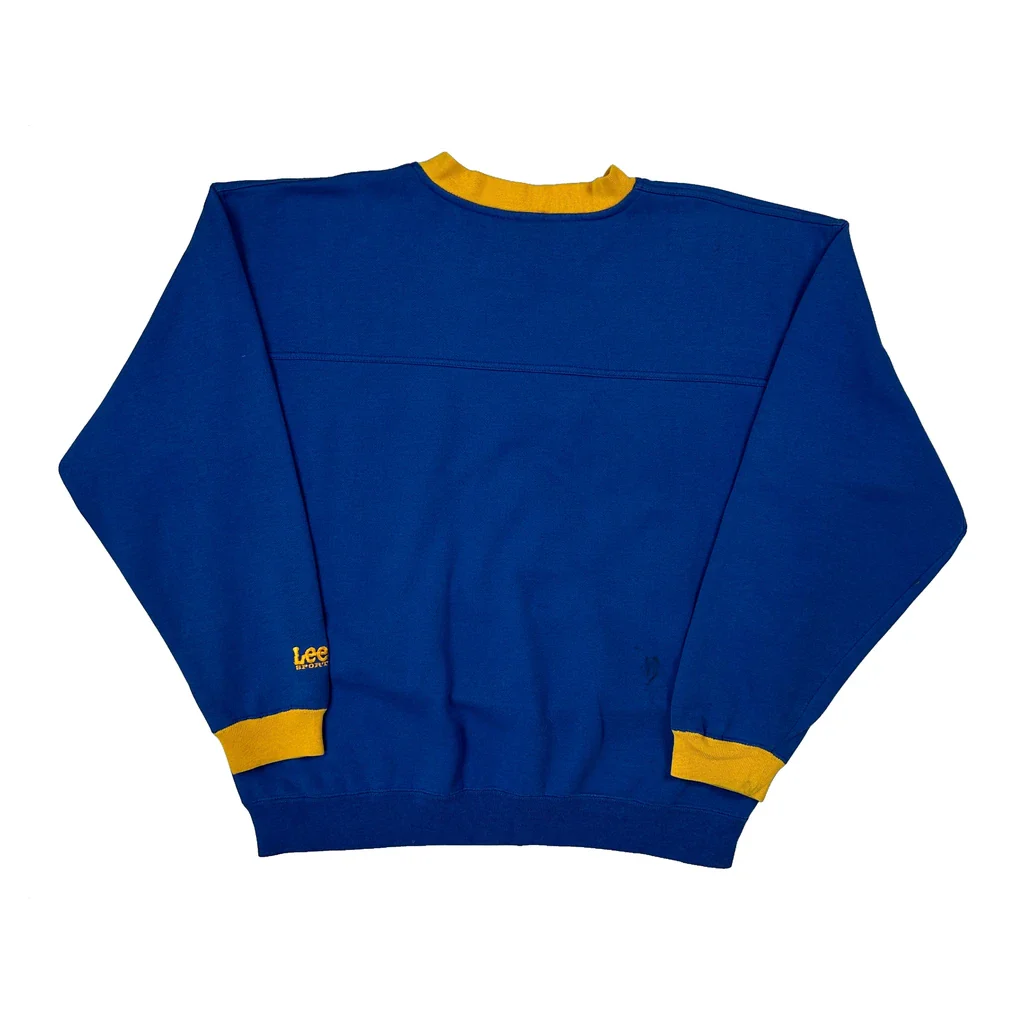 St. Louis Rams Lee Sport Nfl Sweatshirt - Medium Blue Polyester Blend - Image 2