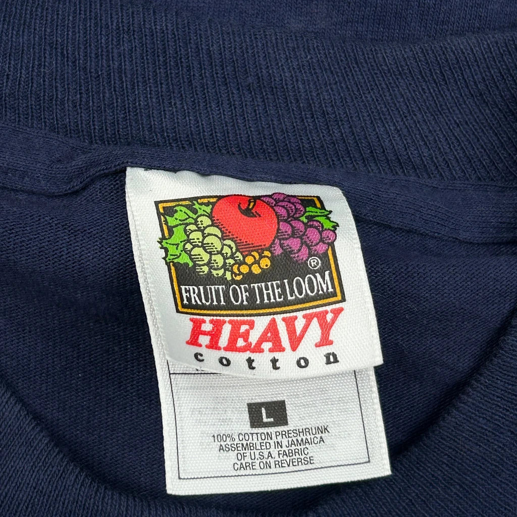 St. Pete Beach Florida Fruit Of The Loom Single Stitch T-Shirt - Large Navy Cotton - Image 3