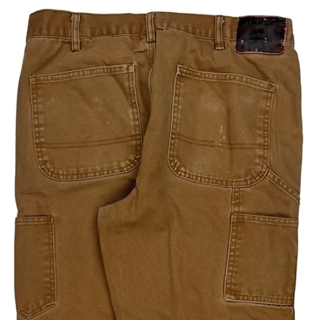 Stanley Carpenter Trousers - 32W 32L Brown Cotton - Image 8