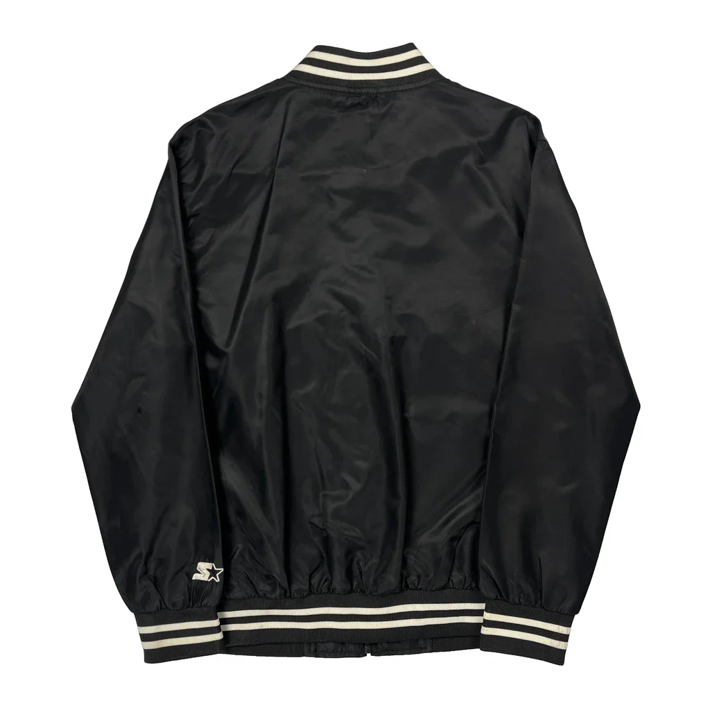 Starter Bomber Jacket - Small Black Polyester - Image 2