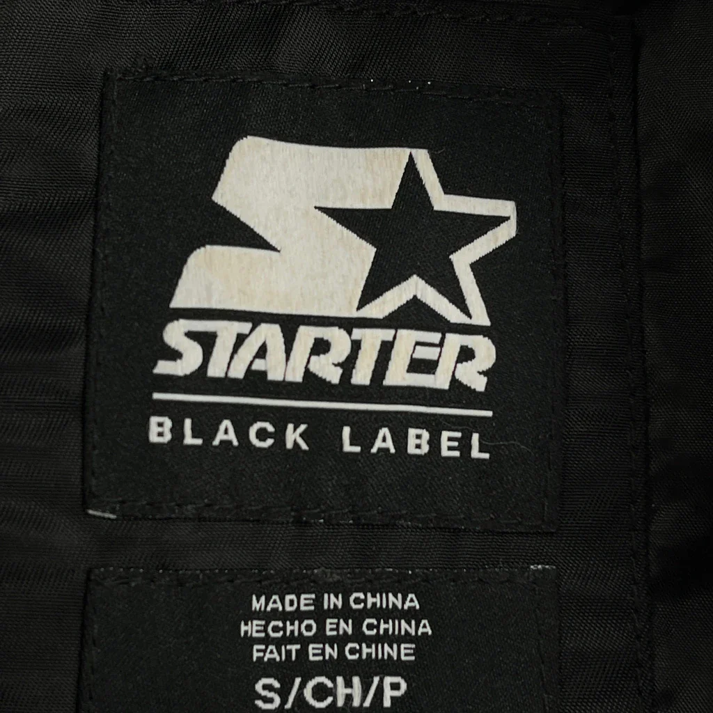 Starter Bomber Jacket - Small Black Polyester - Image 3